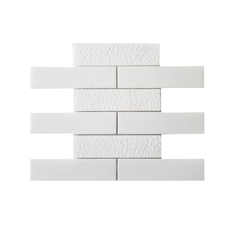 Đá mosaic trắng sữa băm bóng VDMS-CN-0001